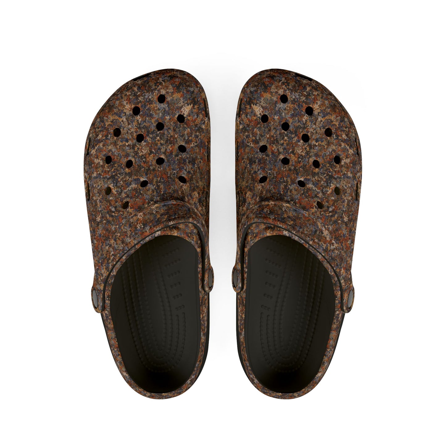 EVA Foam Rubber Shoes, Jhane Barnes design "TEXTURE" col. Amber Ember